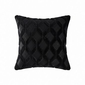 Cable Textured Pillow Cover Decorative Square Cushion Case Single Piece 17.7x17.7in