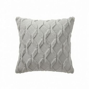 Cable Textured Pillow Cover Decorative Square Cushion Case Single Piece 17.7x17.7in