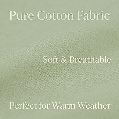 4-Piece Cotton Washed Jacquard Bedding Set with Duvet Cover Flat Sheet and Pillowcases