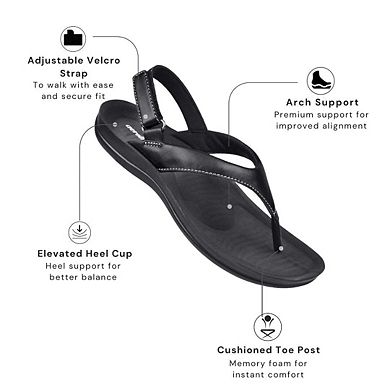 Aerothotic Aura Women's Cushioned Arch Support Sandals