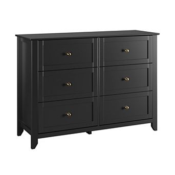6 Drawers Dresser for Bedroom, Tall Storage Dressers Organizer with Deep Drawers & Handles