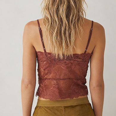 Women's Lace Cami Crop Top Sheer Spaghetti Strap Tops for Summer