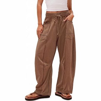 Women's Drawstring Wide Leg Casual Sweatpants