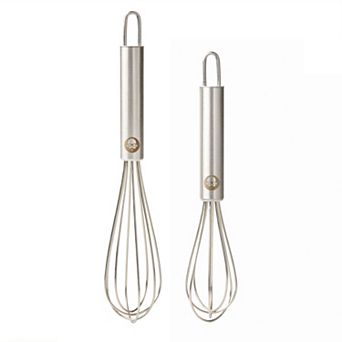 Babish 2 pc 5 inch and 7 inch Stainless Steel Tiny Whisk Set