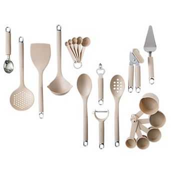 Gibson Home Burchette 20 pc Kitchen Gadget and Tool Set with Nylon Utensils