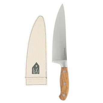 Bloomhouse 8 inch German Steel Chef's Knife with Wood Forged Handle