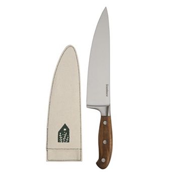 Bloomhouse 8 inch German Steel Chef's Knife with Wood Forged Handle