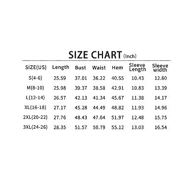 Women's Blouse Casual Short Sleeve Crew Neck Summer Top