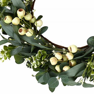 20" Eucalyptus Berry Christmas Wreath