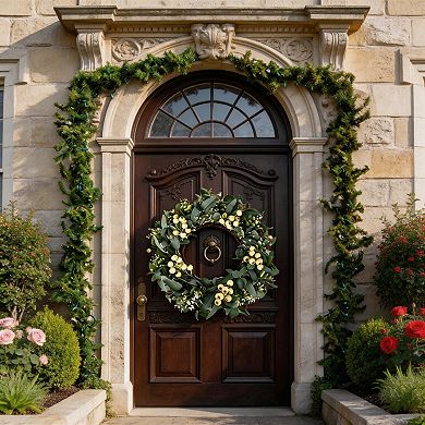 20" Eucalyptus Berry Christmas Wreath