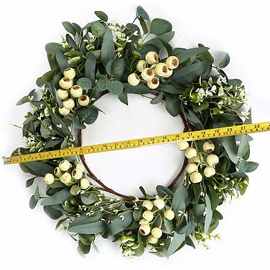 20" Eucalyptus Berry Christmas Wreath