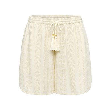 Lascana Women's Metallic Pull On Shorts