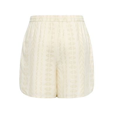 Lascana Women's Metallic Pull On Shorts