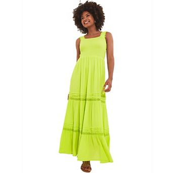 Joe Browns Women's Plus Size Square Neck Crinkle Maxi Dress