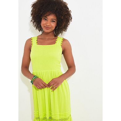 Joe Browns Women's Plus Size Square Neck Crinkle Maxi Dress