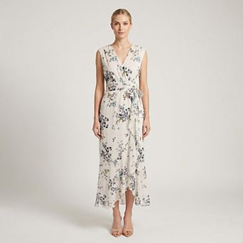 Women's Maison Tara Soft Floral Wrap Maxi Dress