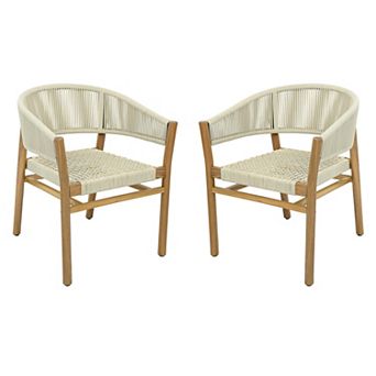 Merax Outdoor Woven Chair Set 2 Person Seating Group Comfortable Elegant Double Patio Furniture