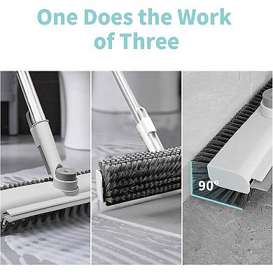 Floor Scrub Brush with Long Handle Stiff Bristle Heavy Duty