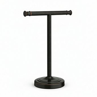 13 Inch Oil Rubbed Bronze Towel Stand Stainless Steel Free Standing Countertop Rack