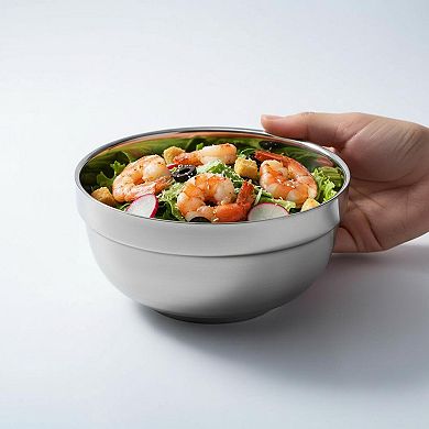 10 Pack Stainless Steel Double Wall Bowls 15 Oz Insulated Serving Dishes For Kitchen Party