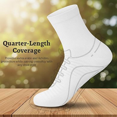 Running Ankle Socks 6 Pairs Arch Support Breathable Moisture Wicking Athletic