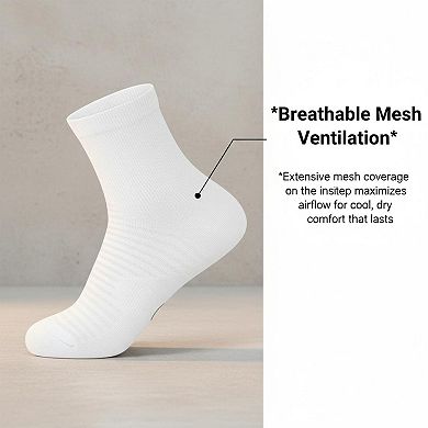 Running Ankle Socks 6 Pairs Arch Support Breathable Moisture Wicking Athletic