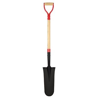 45 Inch Heavy Duty D Handle Garden Spade Shovel For Digging Trenching