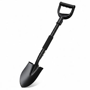 31 Inch Heavy Duty Garden Shovel Curved D Handle Portable Camping Beach Spade