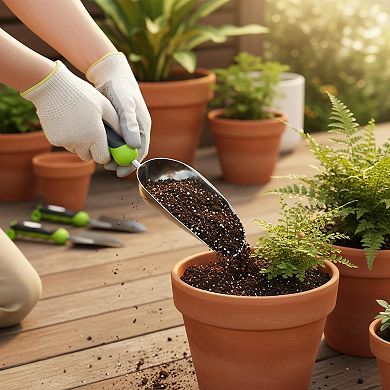 Stainless Steel Garden Hand Trowel Rust Resistant Comfort Grip Transplant Digging