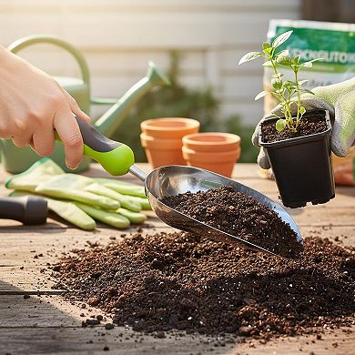 Stainless Steel Garden Hand Trowel Rust Resistant Comfort Grip Transplant Digging