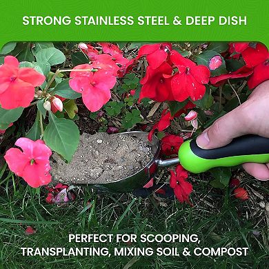 Stainless Steel Garden Hand Trowel Rust Resistant Comfort Grip Transplant Digging