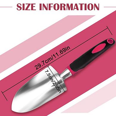 Heavy Duty Manganese Steel Garden Trowel Rust Resistant Comfort Grip Portable
