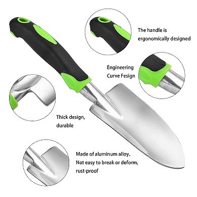 Cast Aluminum Heavy Duty Gardening Trowel Soft Non Slip Handle Planting Tool