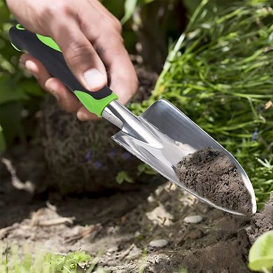 Cast Aluminum Heavy Duty Gardening Trowel Soft Non Slip Handle Planting Tool