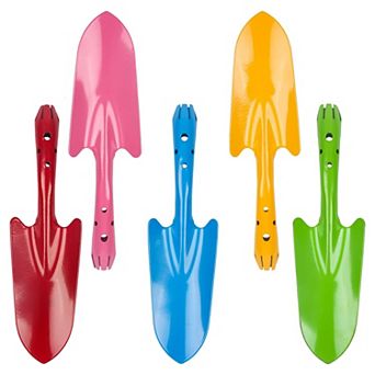5 Pack Colorful Metal Garden Trowel Set Kids Gardening Tools