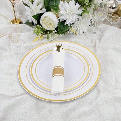 Premium Disposable Dinnerware Set for 50 Guests