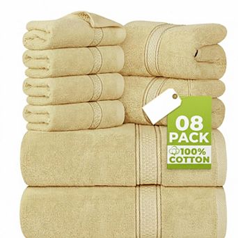 Luxury Plush Ring Spun Cotton Towel Set Super Absorbent Quick Dry Thick Soft Durable