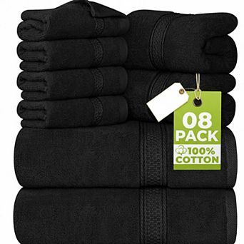 Luxury Plush Ring Spun Cotton Towel Set Super Absorbent Quick Dry Thick Soft Durable