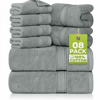 Luxury Plush Ring Spun Cotton Towel Set Super Absorbent Quick Dry Thick Soft Durable