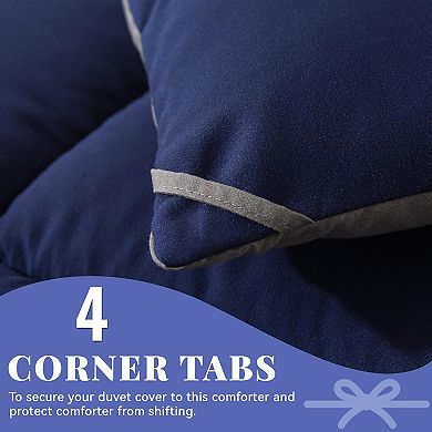 Down Alternative Comforter (Full) - All Season Soft Quilted Full Size Bed Comforter - Duvet Insert