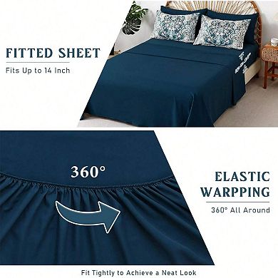 Boho Paisley Comforter Set 7pc Soft Microfiber Breathable Fade Resistant