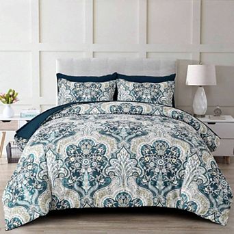 Boho Paisley Comforter Set 7 pc Soft Microfiber Breathable Fade Resistant