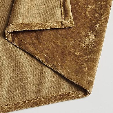 Distressed Velvet Shower Curtain Set 13Pc 72x72 w/12 Hooks Machine Washable Luxe Super Soft