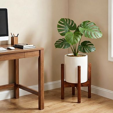 Solid Acacia Adjustable Plant Stand