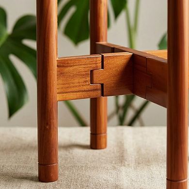 Solid Acacia Adjustable Plant Stand