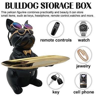 Sitting bulldog, entryway and office storage