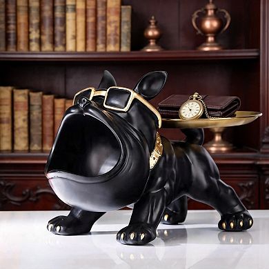 Fun bulldog tray, desk decor and gift