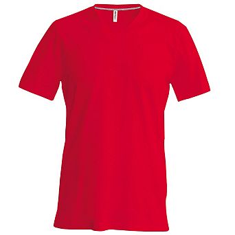 Kariban Mens Short Sleeve V Neck Slim Fit T-Shirt
