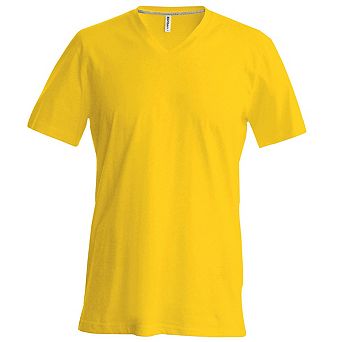 Kariban Mens Short Sleeve V Neck Slim Fit T-Shirt