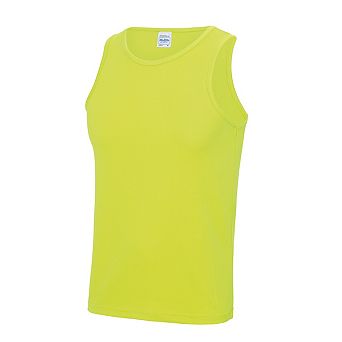 AWDis Just Cool Mens Sports Gym Plain Tank / Vest Top